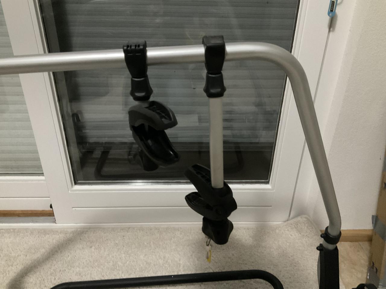 Fietsendrager voor op caravan dissel