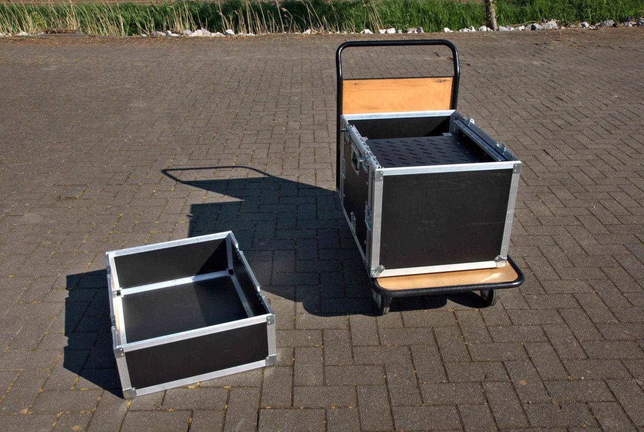 Te koop flightcase 19"  (tape rack)
