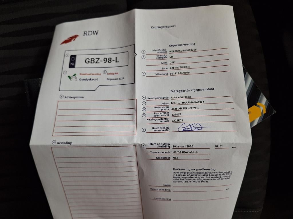 Opel Zafira tourer 1.4i turbo edition | 7 persoons|verkocht