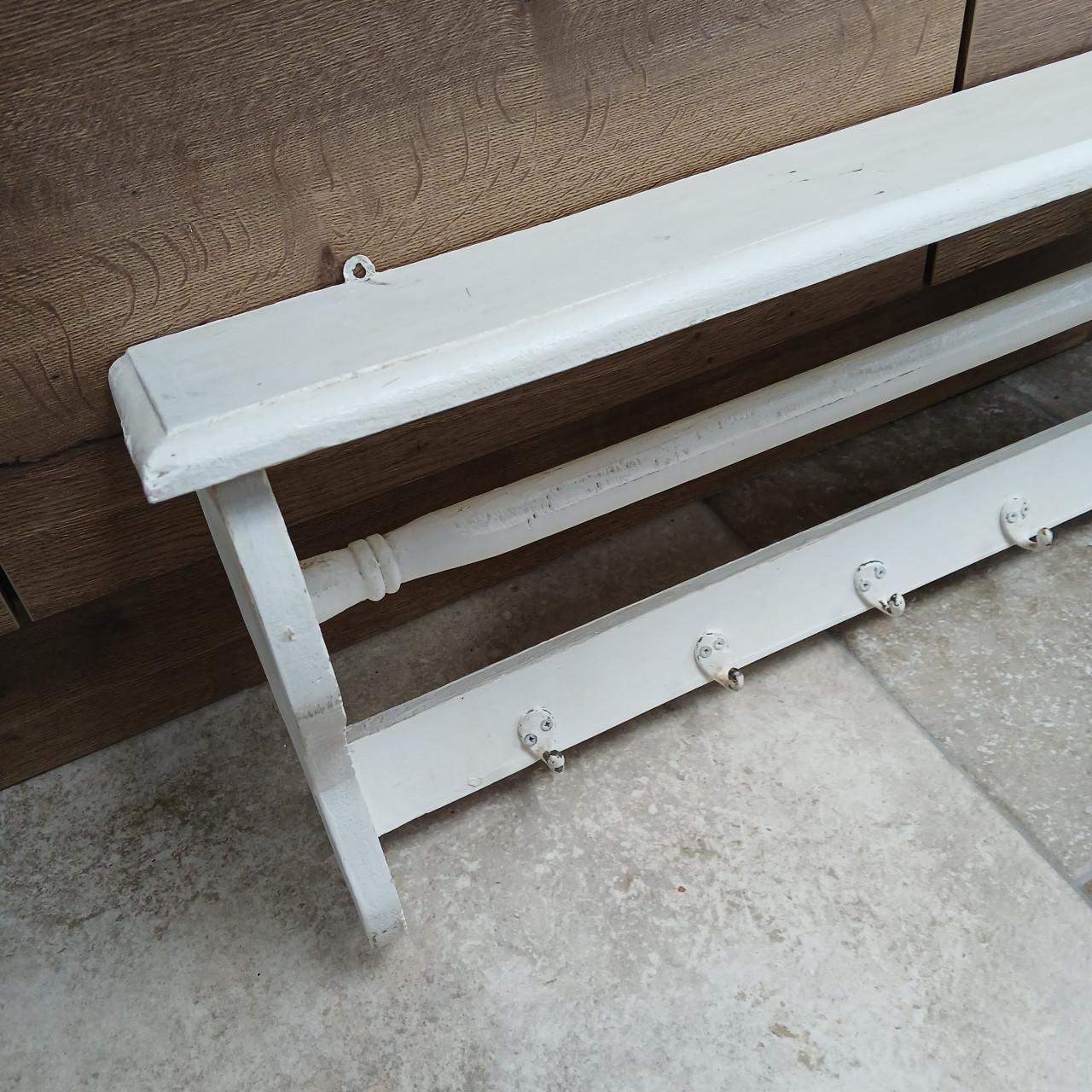 Brocante kapstok met 6 haken