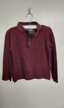 Donkerpaarse longsleeve van het merk C&A in maat 104