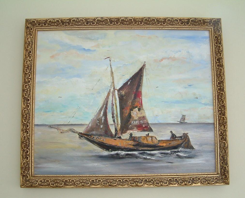 Schilderijen Jac Caljouw Arnemuiden  haven Veere  Vlissingen