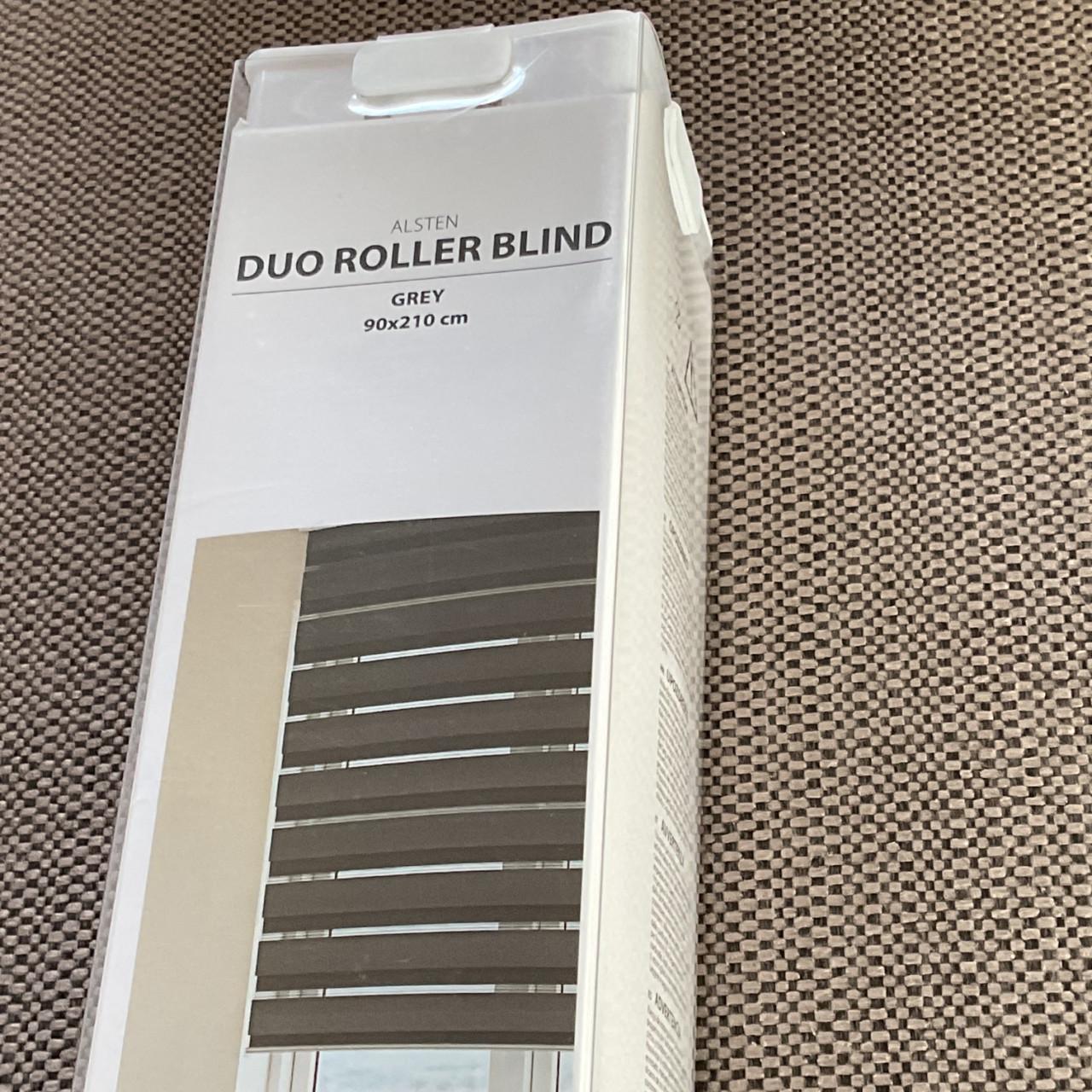 DUO ROLGORDIJN 90 x 210 grey in verpakking