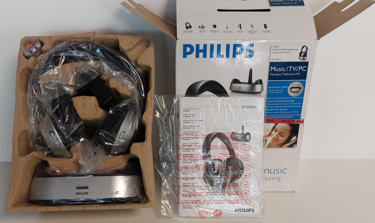 Philips SHC8545 Draadloze Hifi-hoofdtelefoon