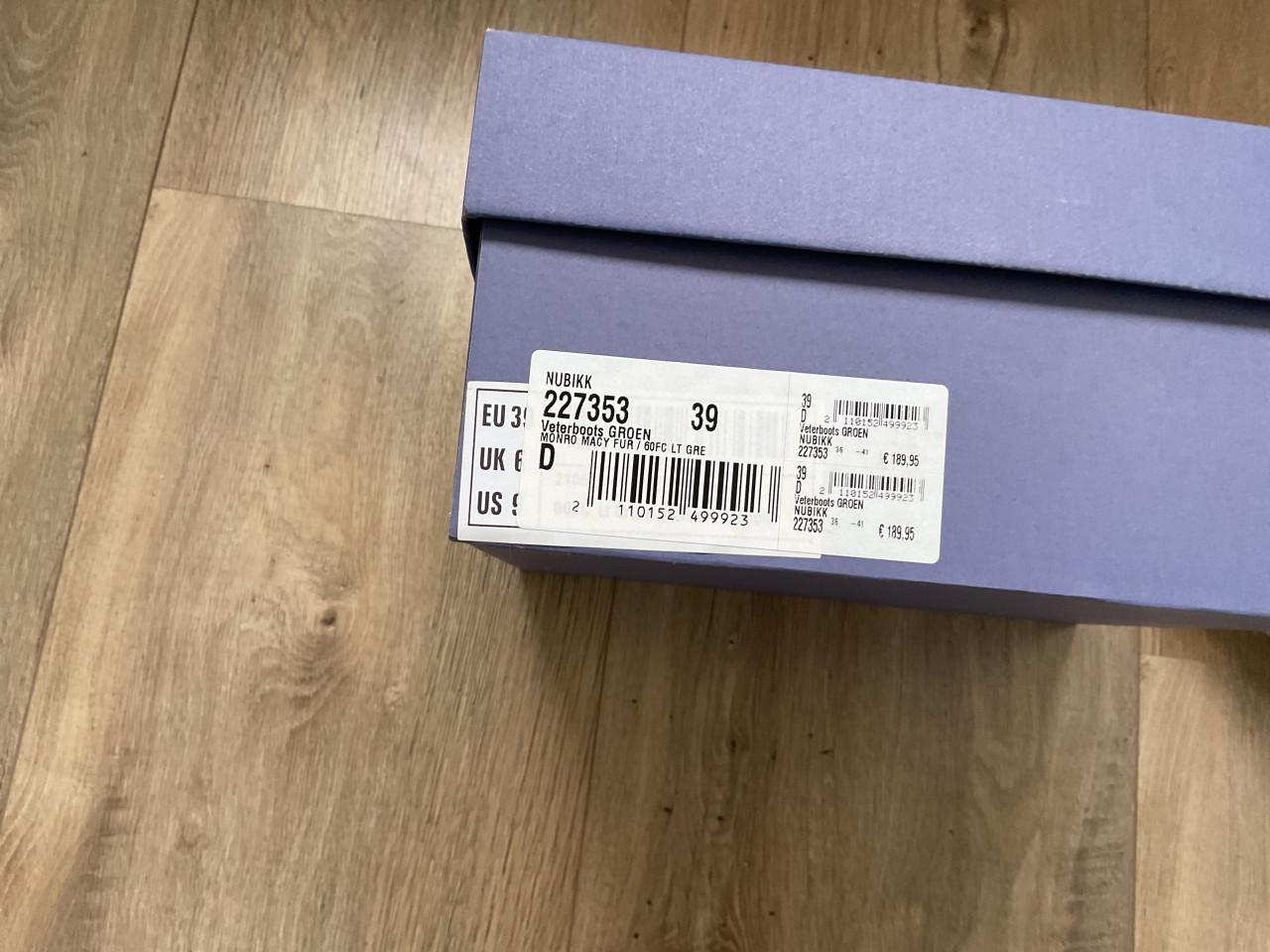 Winter boots maat 39 nubik met bont voering