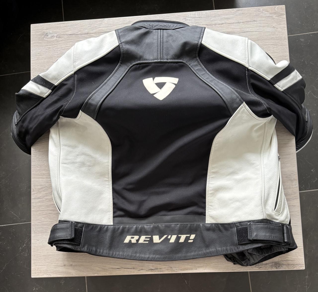 REV’IT dames motorpak 2-delig – jas 42 / broek 40 – leer (ook los te koop)