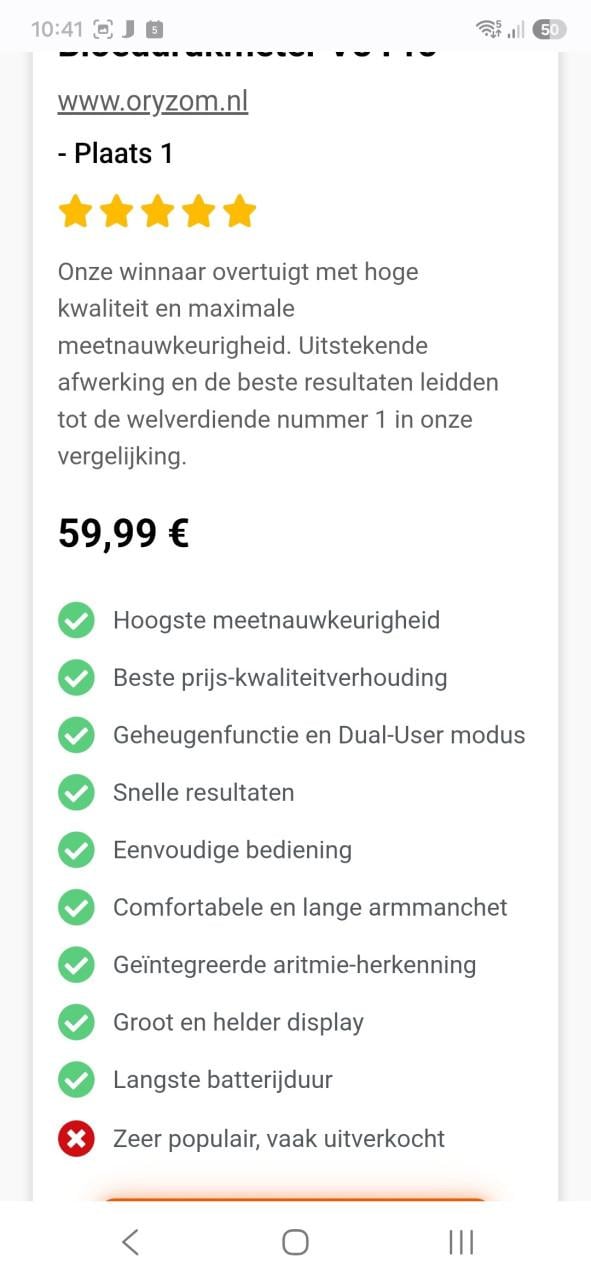 Bloeddrukmeter nieuw
