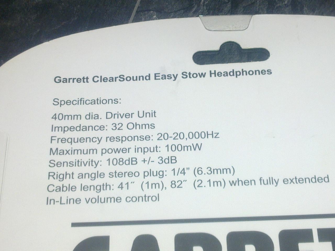 GARRET hoofdtelefoon