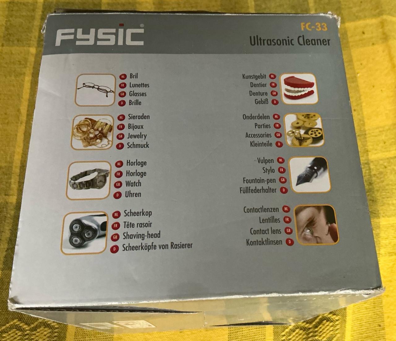 Fysic Ultrasoon reiniger