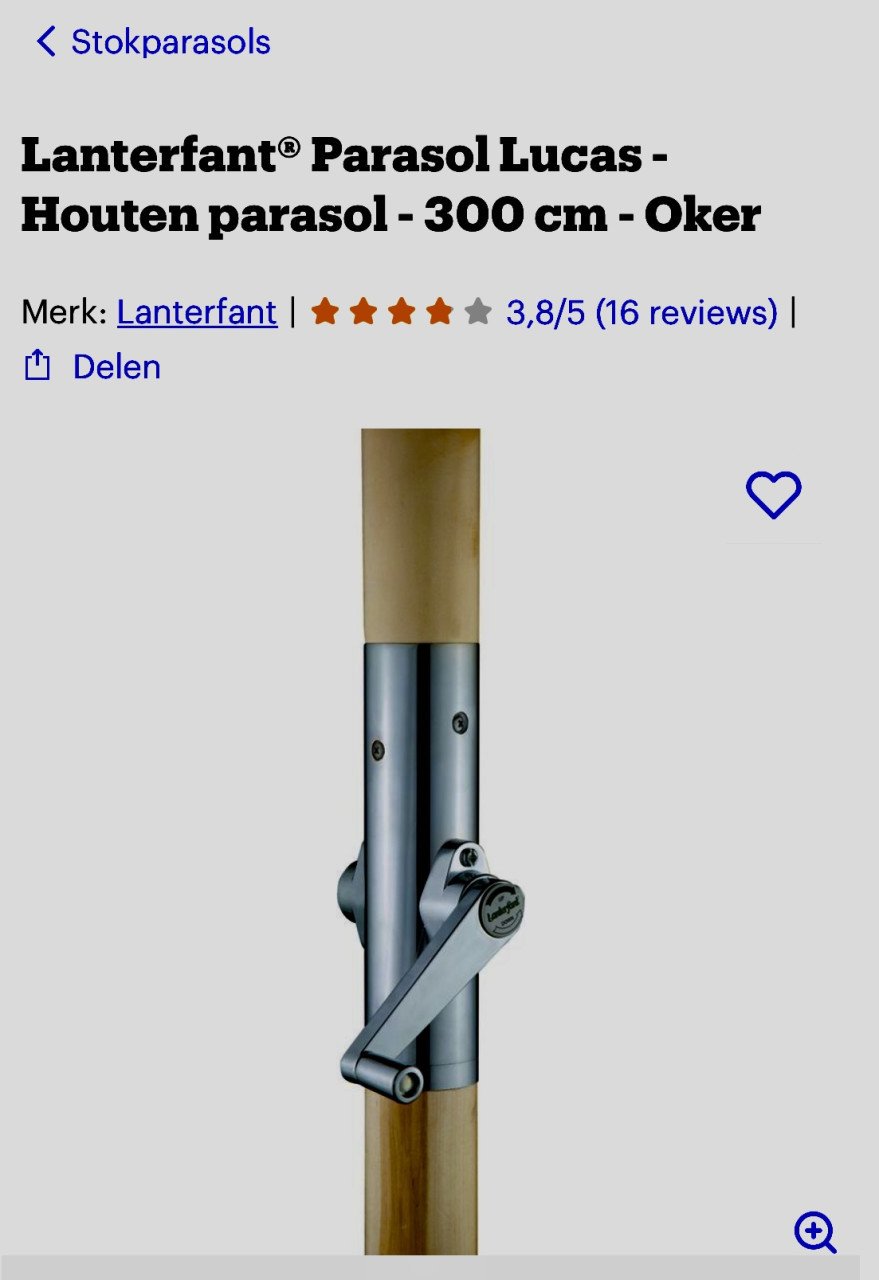 PARASOL LANTERFANT OKER GEEL