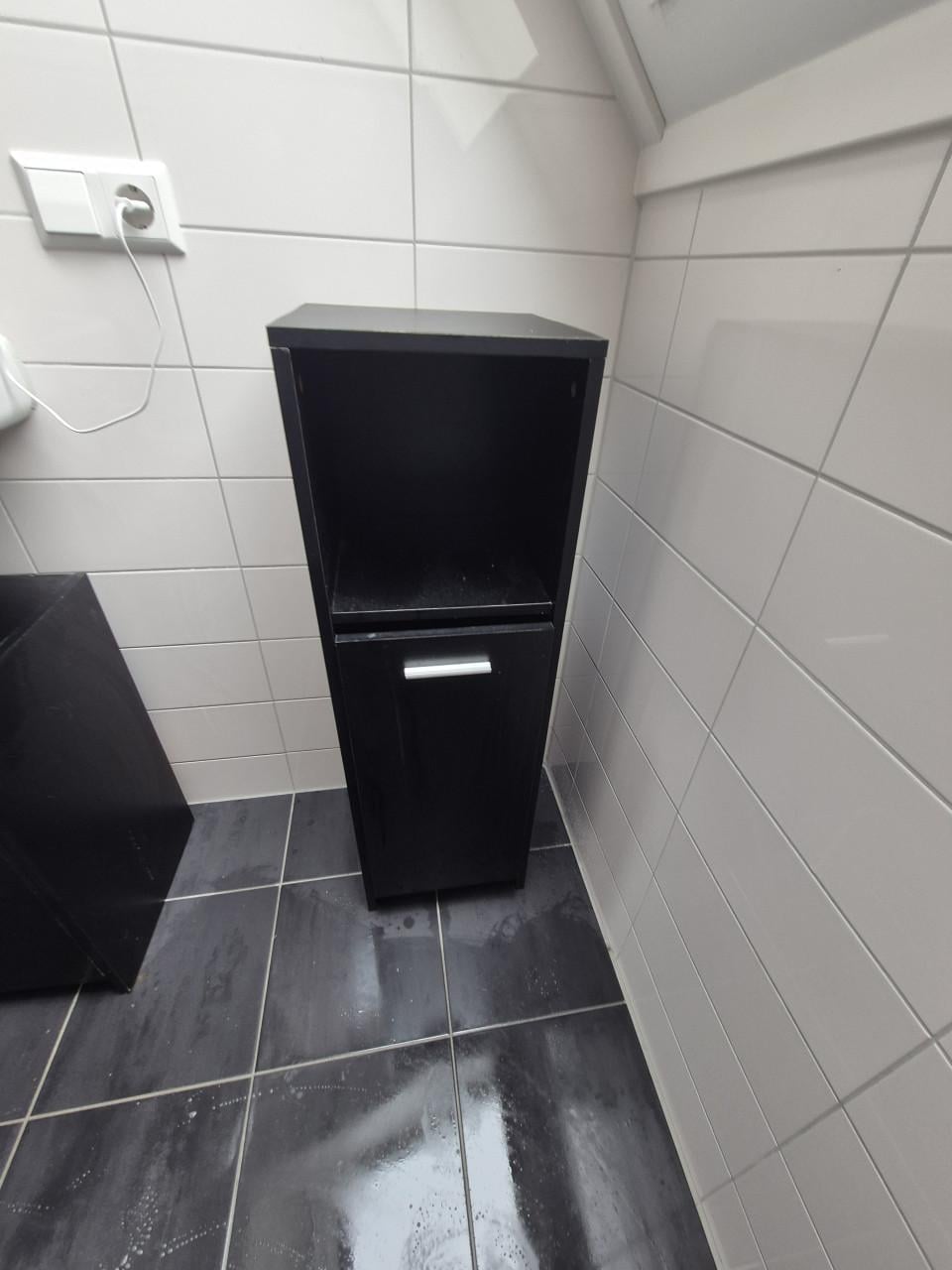VidaXL 3-delige badkamermeubelset zwart eiken | nieuwprijs ± €269