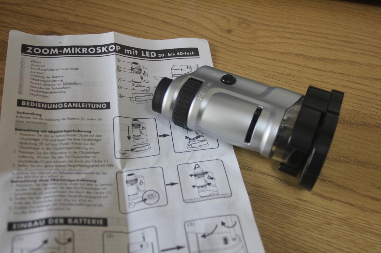 Zoom microscoop met led verlichting