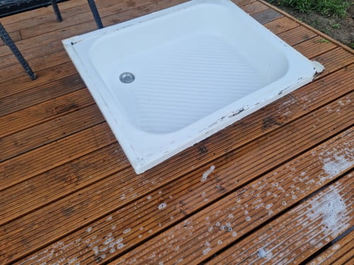 Kunsstof douche bak