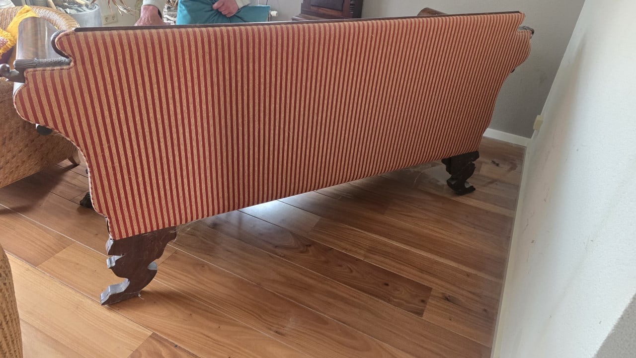 Mahoniehouten bank scandinavische stijl izgs