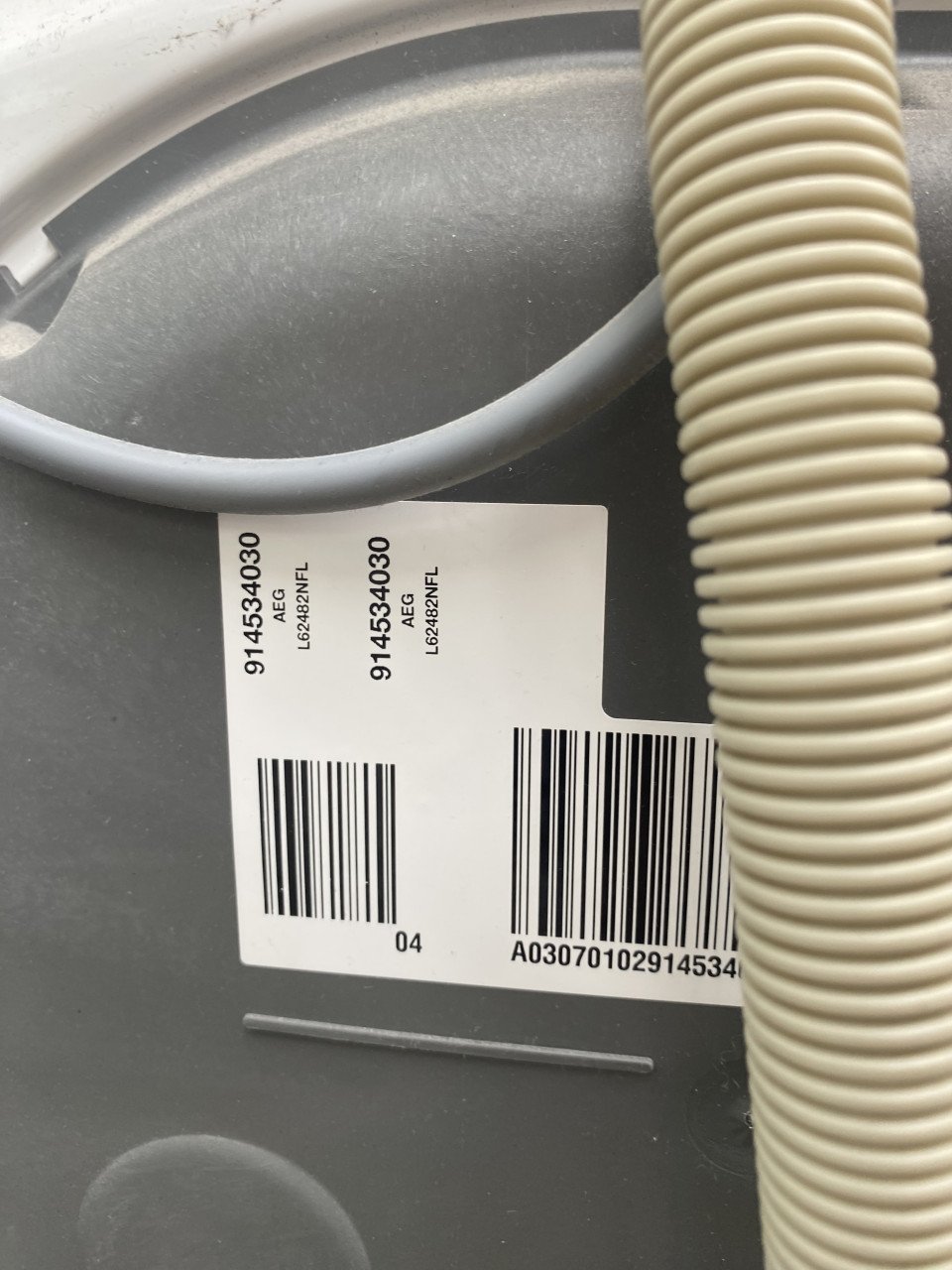 Wasmachine AEG en Bosch droger