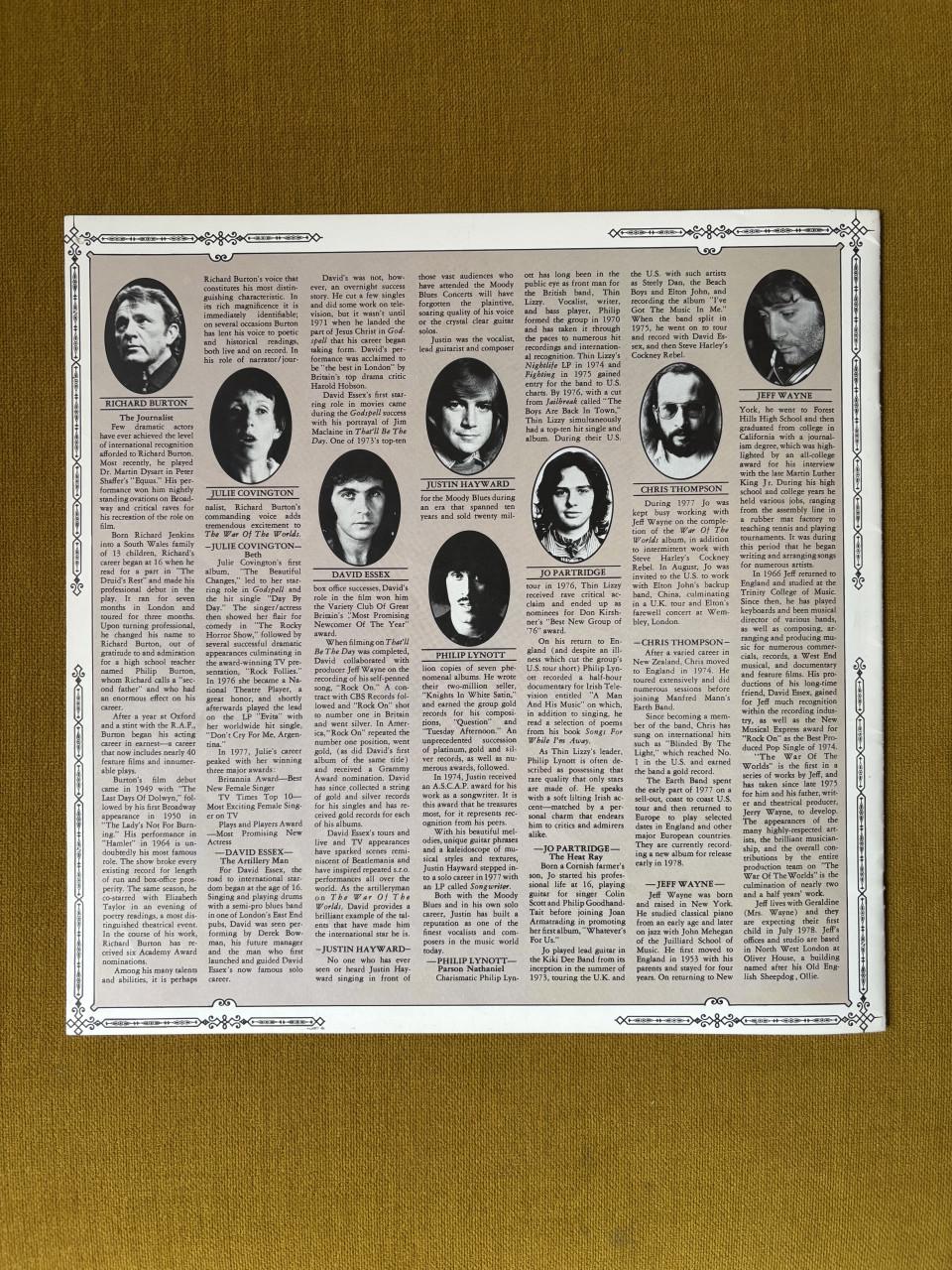 Jeff Wayne - The War Of The Worlds LP