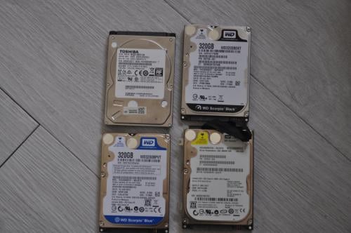 Ter overname 7x HD laptop schijven