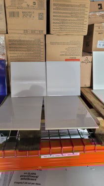 3035-46 Wandtegels 20x20 cm, glanzend lichtgrijs, per m² van € 39,95 voor