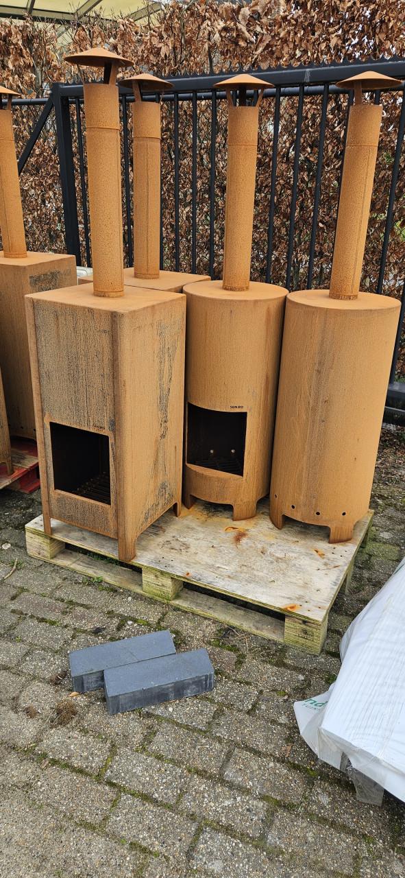 Cortenstaal Tuinhaard, voor gezelligheid en warmte in uw tuin!