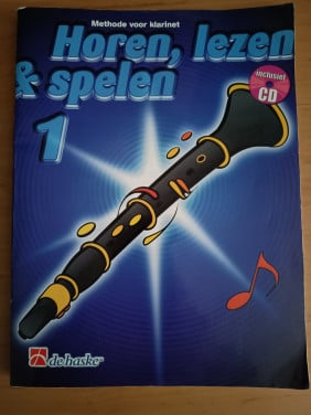 Muziekboek Horen, lezen & spelen 1 voor klarinet