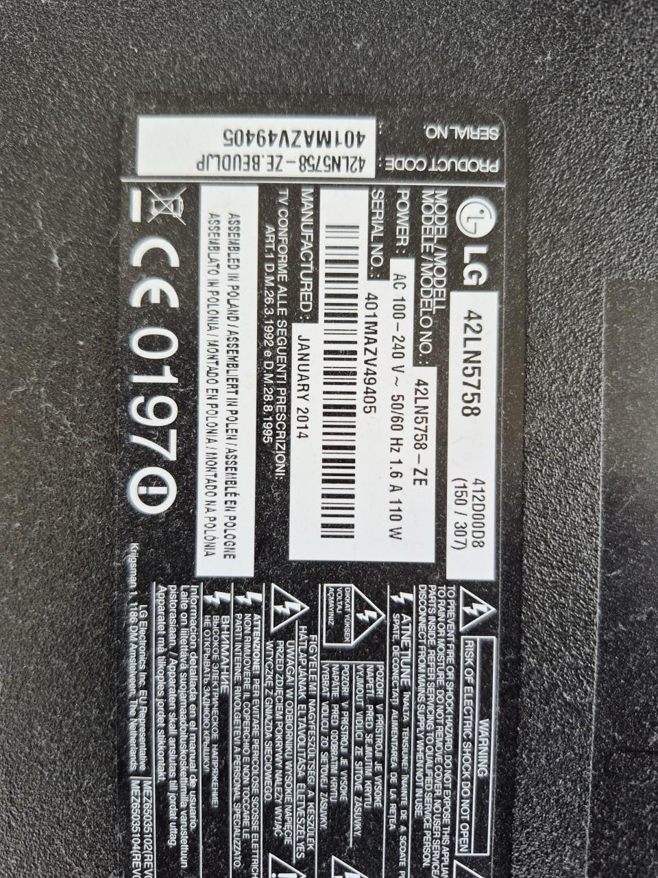 LG 42 inch smart tv