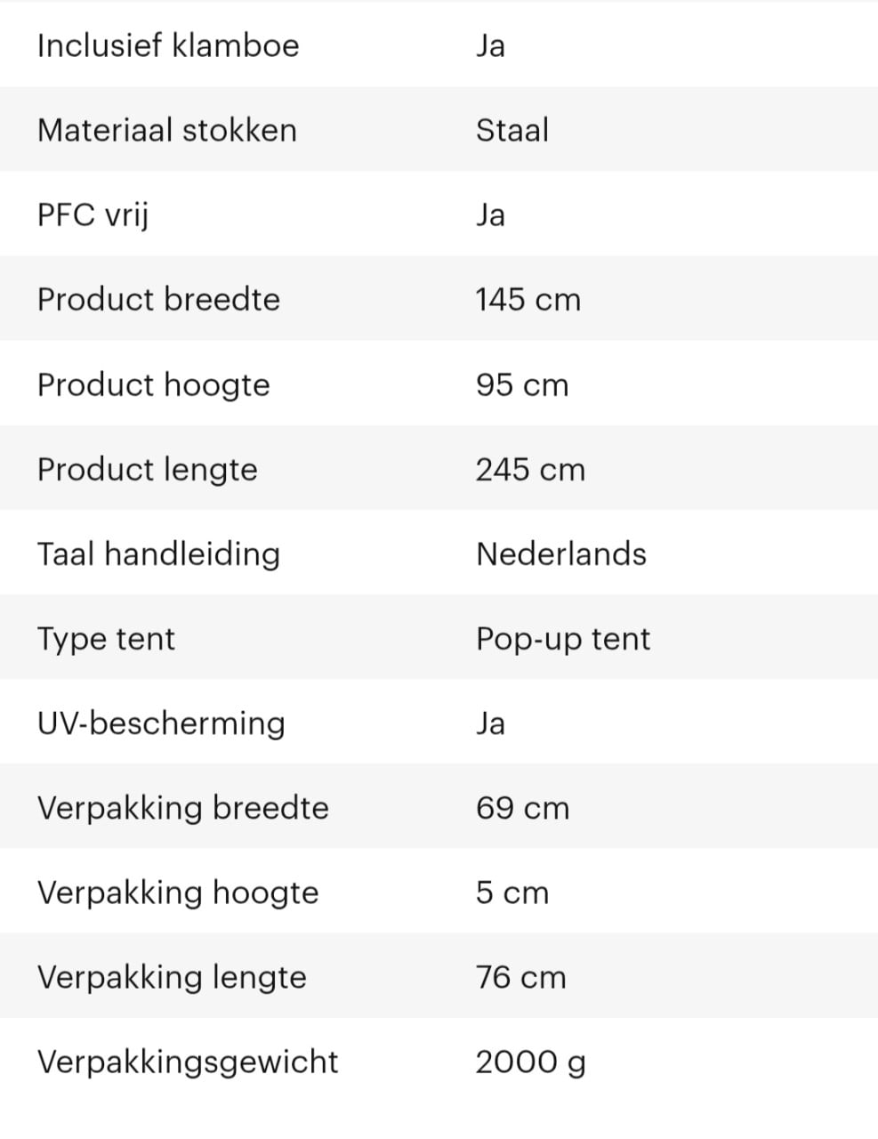 Pop-up tentje