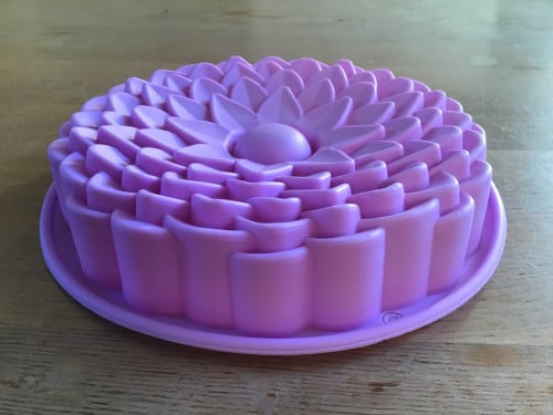 3D siliconen mal cakevorm taartvorm bakvorm bloem - 22 cm - 1 liter - NIEUW