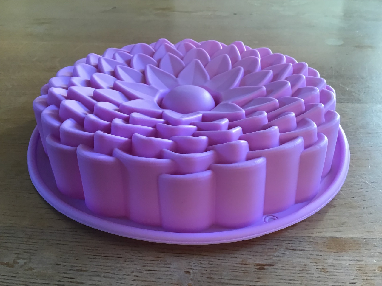 3D siliconen mal cakevorm taartvorm bakvorm bloem - 22 cm - 1 liter - NIEUW