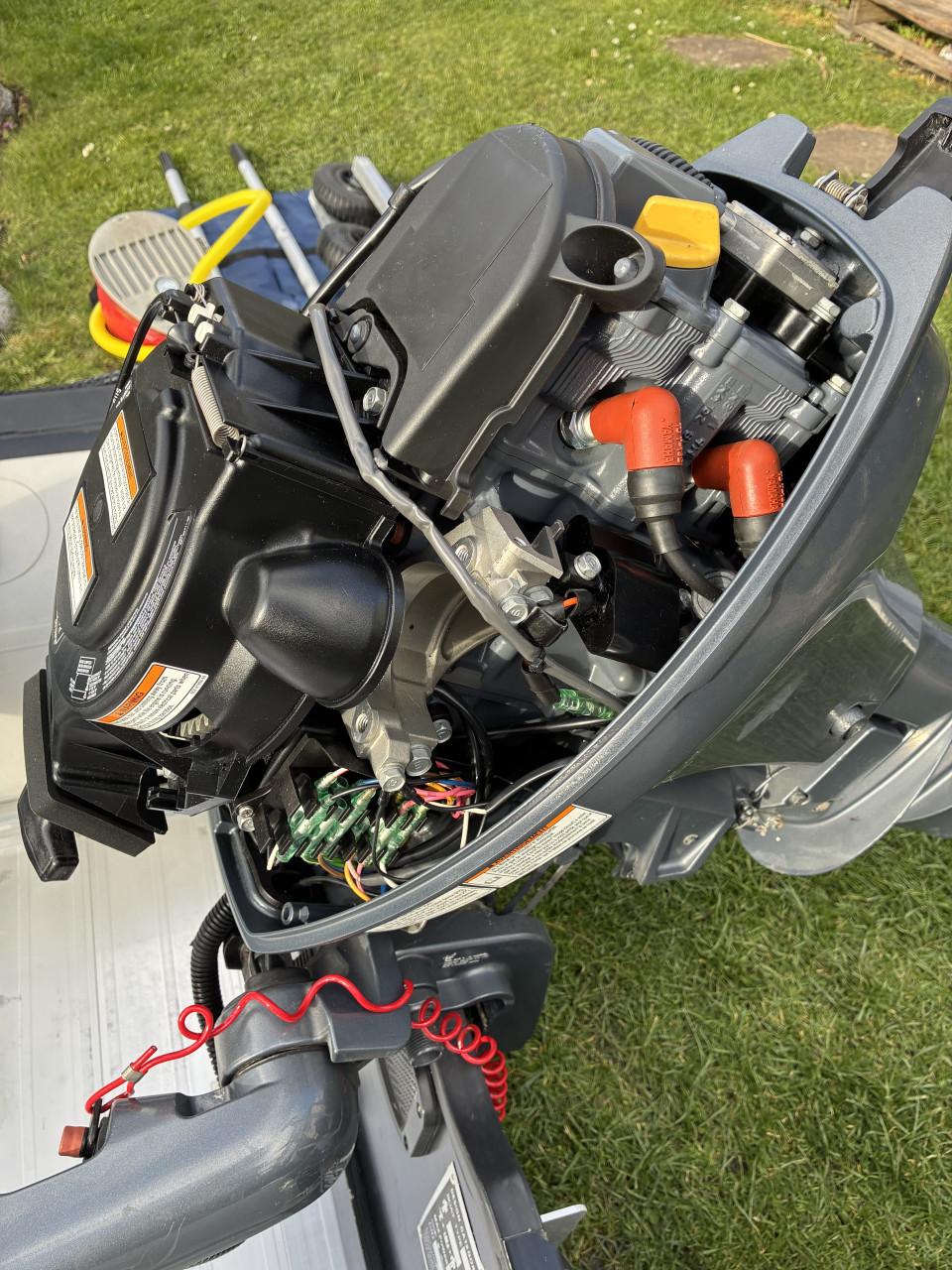 Rubberboot + Yamaha 9,9 pk 4 takt