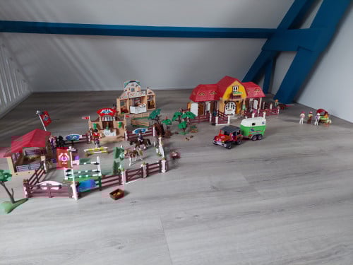Prachtig set paarden playmobil