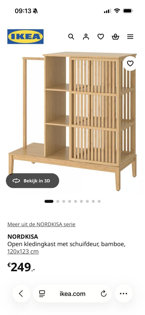 Kledingkast bamboe