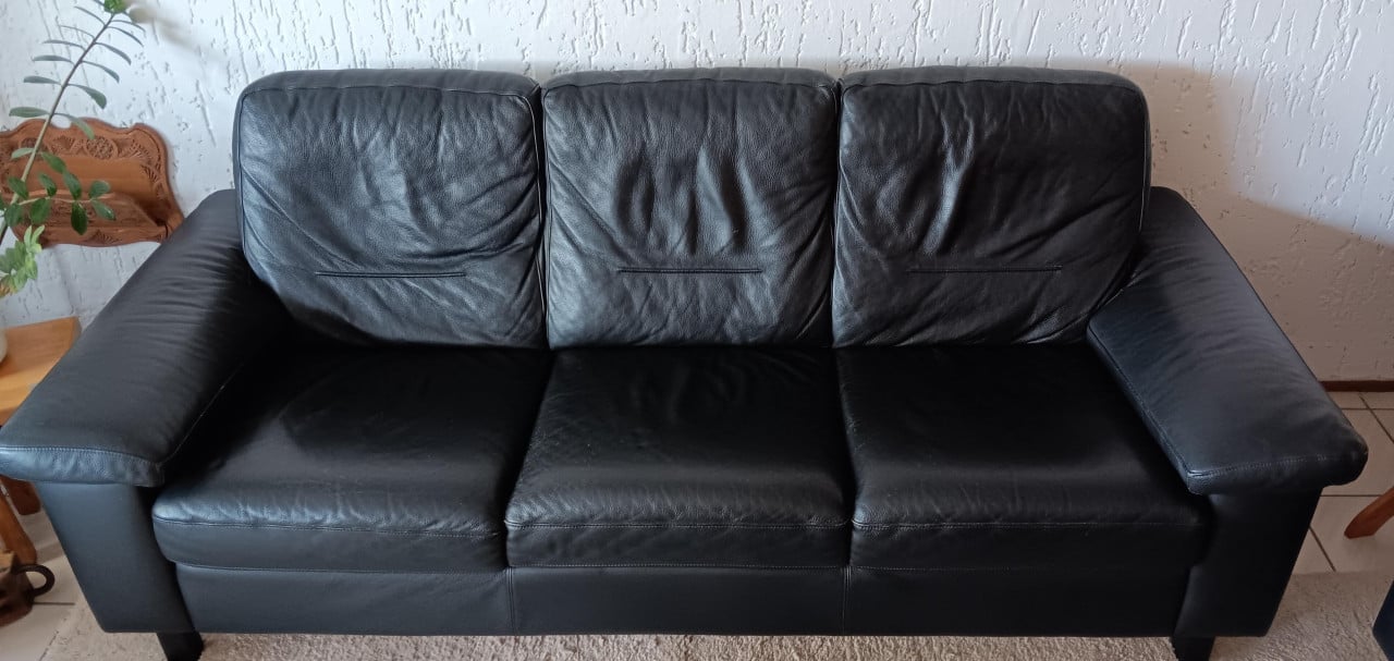 3 ZITS LEDEREN BANKSTEL