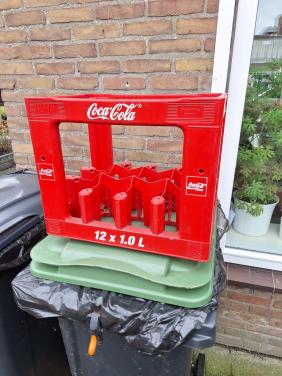 Coca Cola krat voor 12 flessen van 1 liter