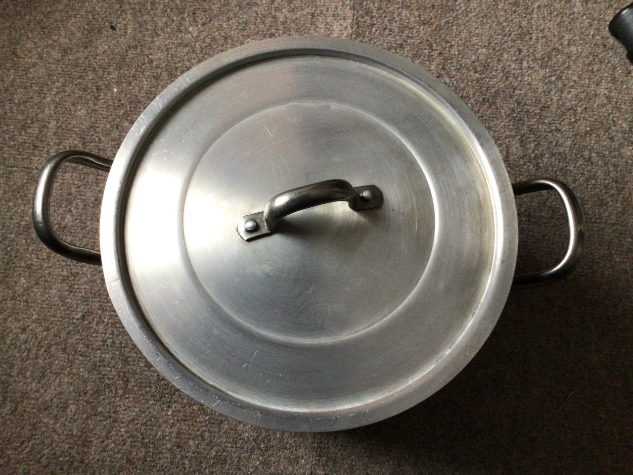 Mosselpan soeppan aluminium groot