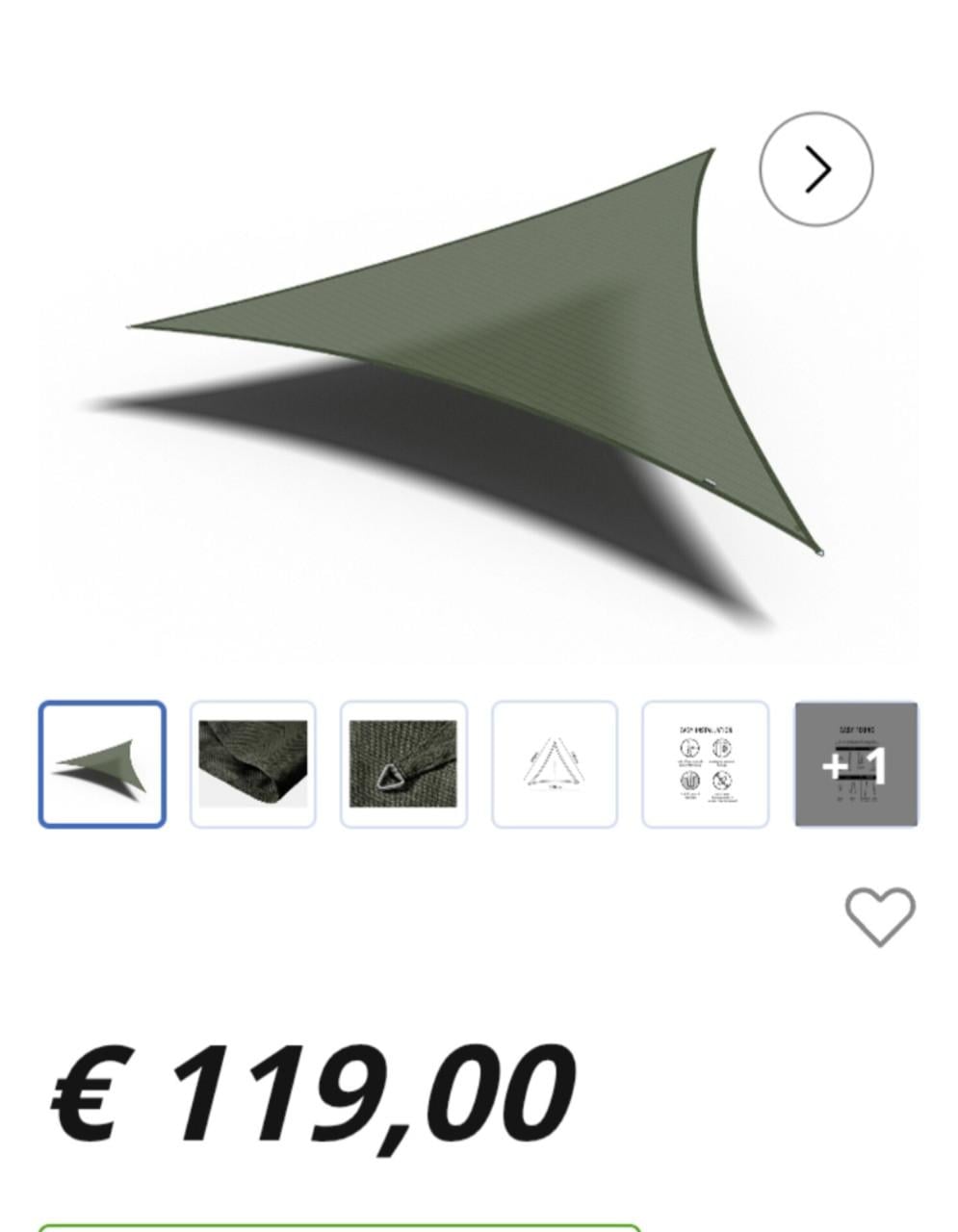 Coolfit schaduwdoek