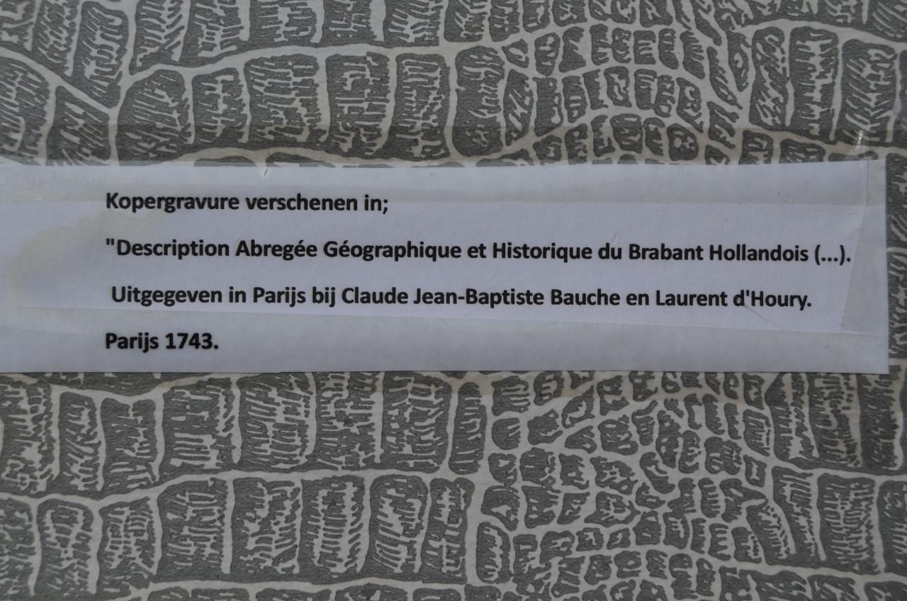 Fraaie Franse kopergravure Den Bosch 1743