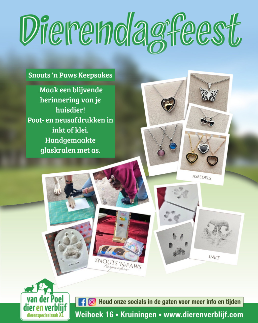 !Dierendagfeest bij Dierenverblijf Van der Poel - 4 oktober!