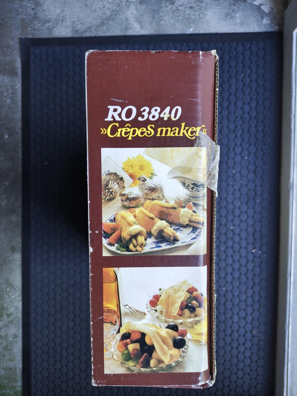 Nieuwe crêpemaker Ruton RO 3840 compleet in doos
