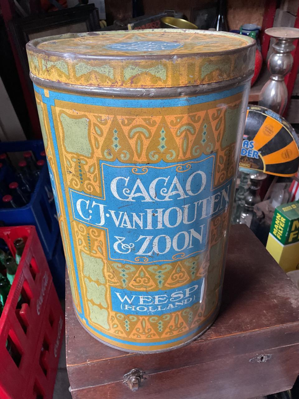 Antiek Van Houten Cacao blik