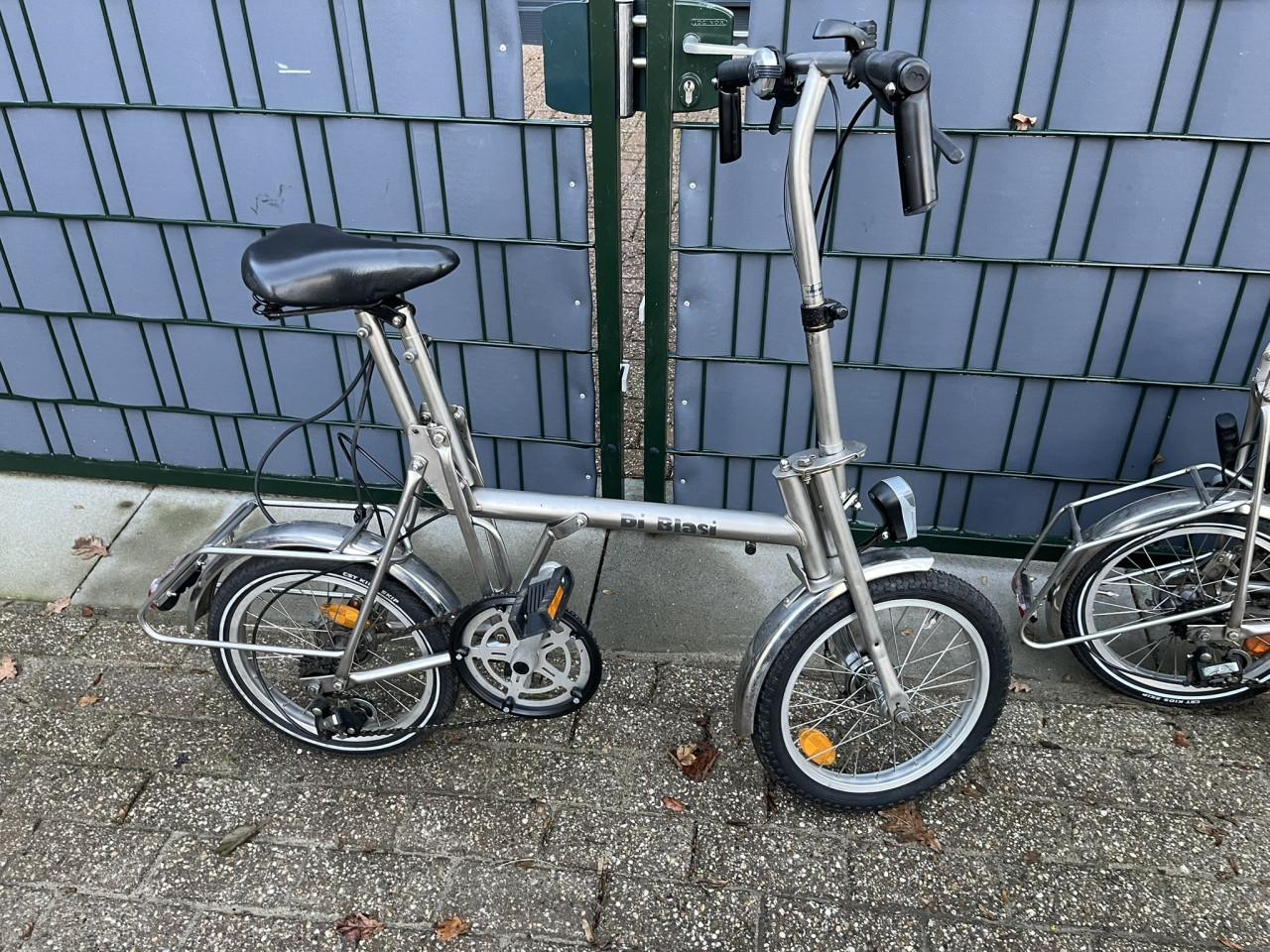 2 Vouwfietsen RVS Di Blasi R4S met opbergtas