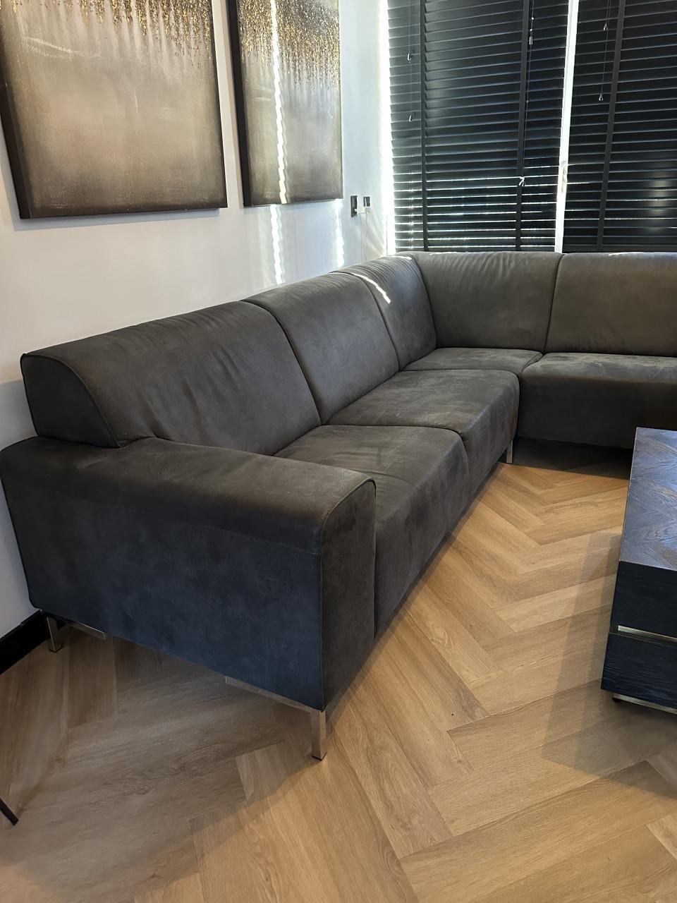 Hoekbank antracietgrijs