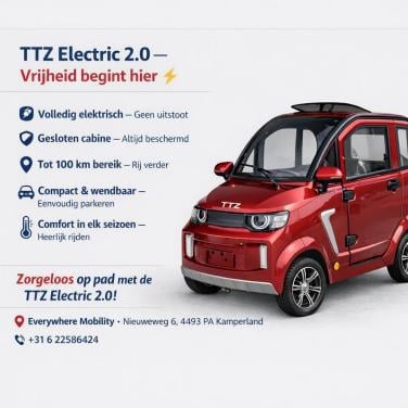 TTZ Electric 2.0 – Vrijheid op wielen binnen 1 week geleverd