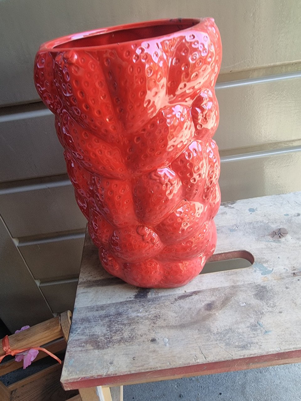 Aardbeien vaas