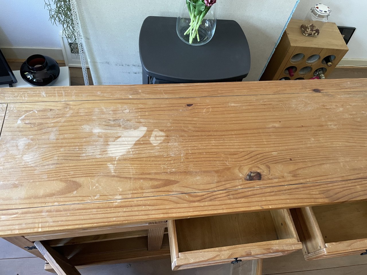 Dressoir + bijpassende spiegel
