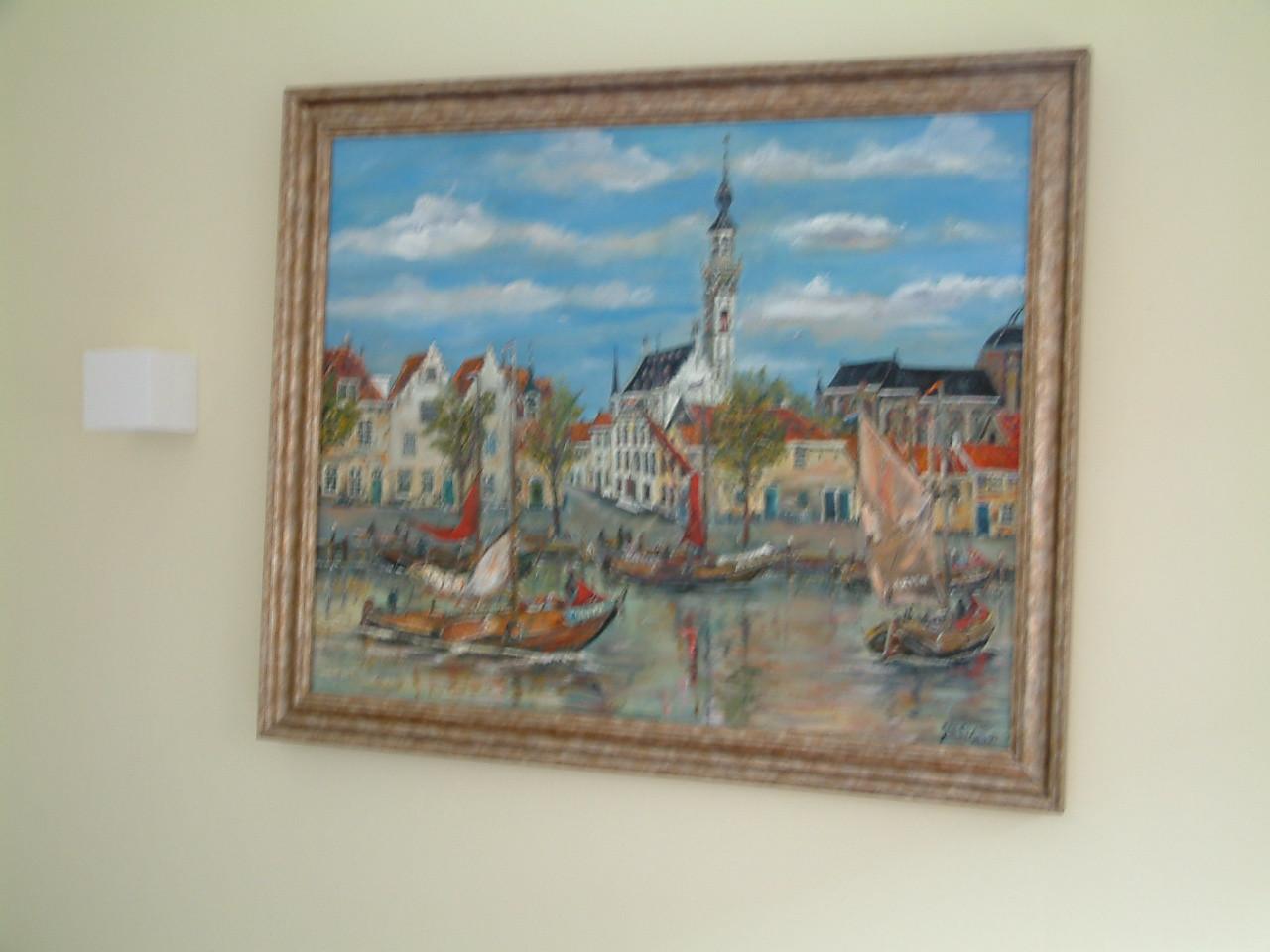 Hoogaars -hengst  oude visserij  schilderijen  Jac Caljouw  Arnemuiden