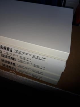 6 witte leg / kastboorden 2 euro p st