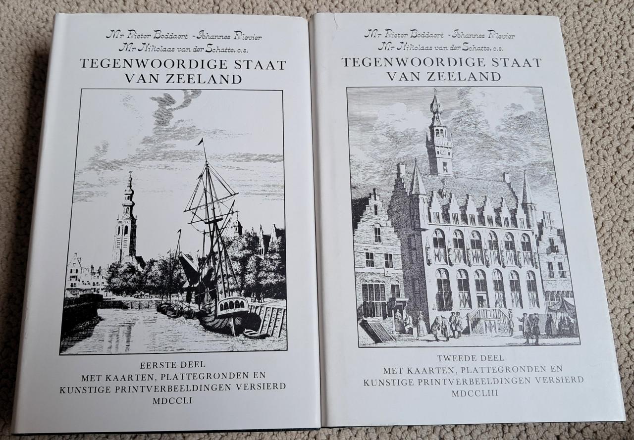 Boeken zeeland Historisch boek Tegenwoordige staat van Zeeland 1751 en 1753