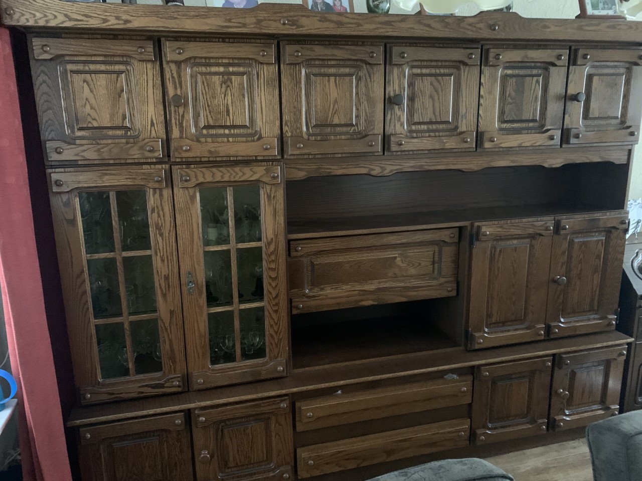 Eiken tv kast,secretaire,kast,salontafel bijzettafel