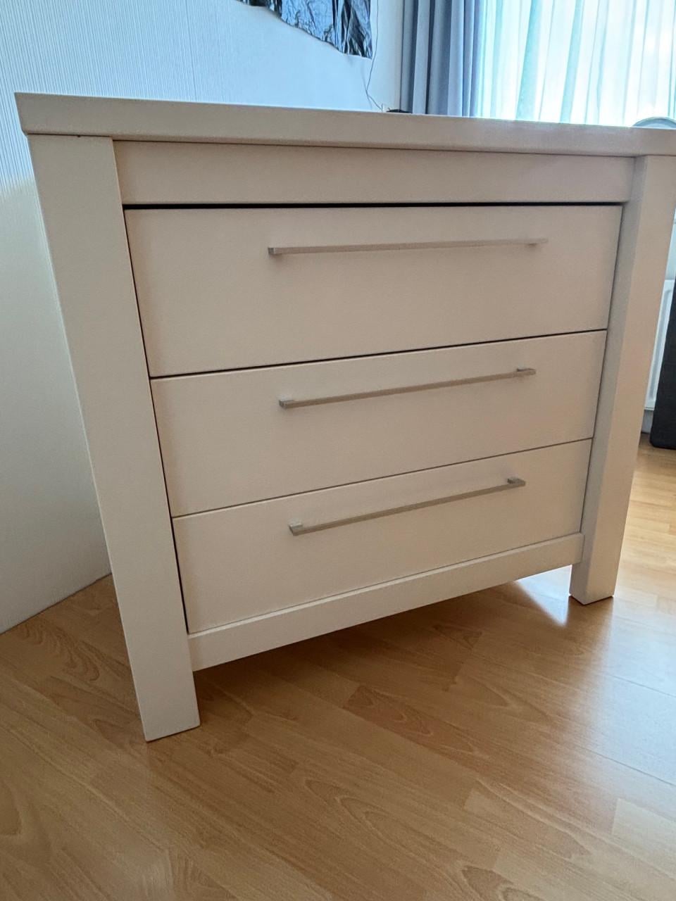 Commode en ledikant (60x120cm) wit