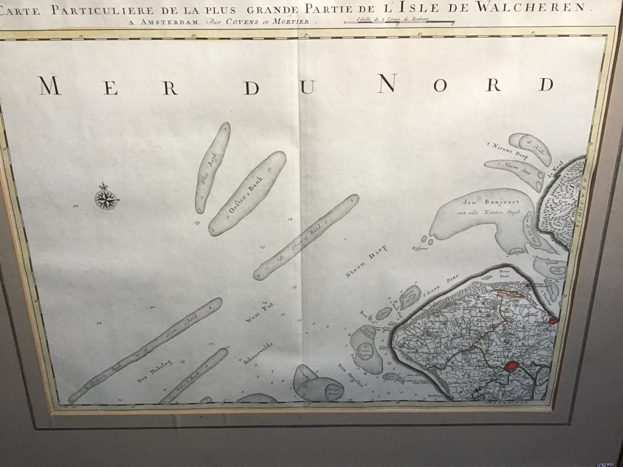 Antiek kopergravure uit 1748